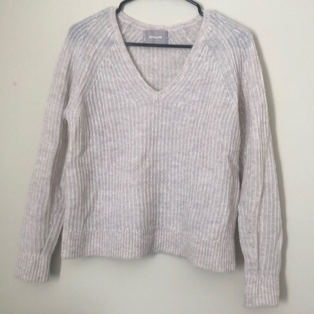Everlane Alpaca V-Neck Sweater